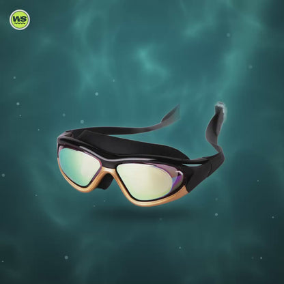 Wide-Frame Anti-Fog Swim Goggles — product video
