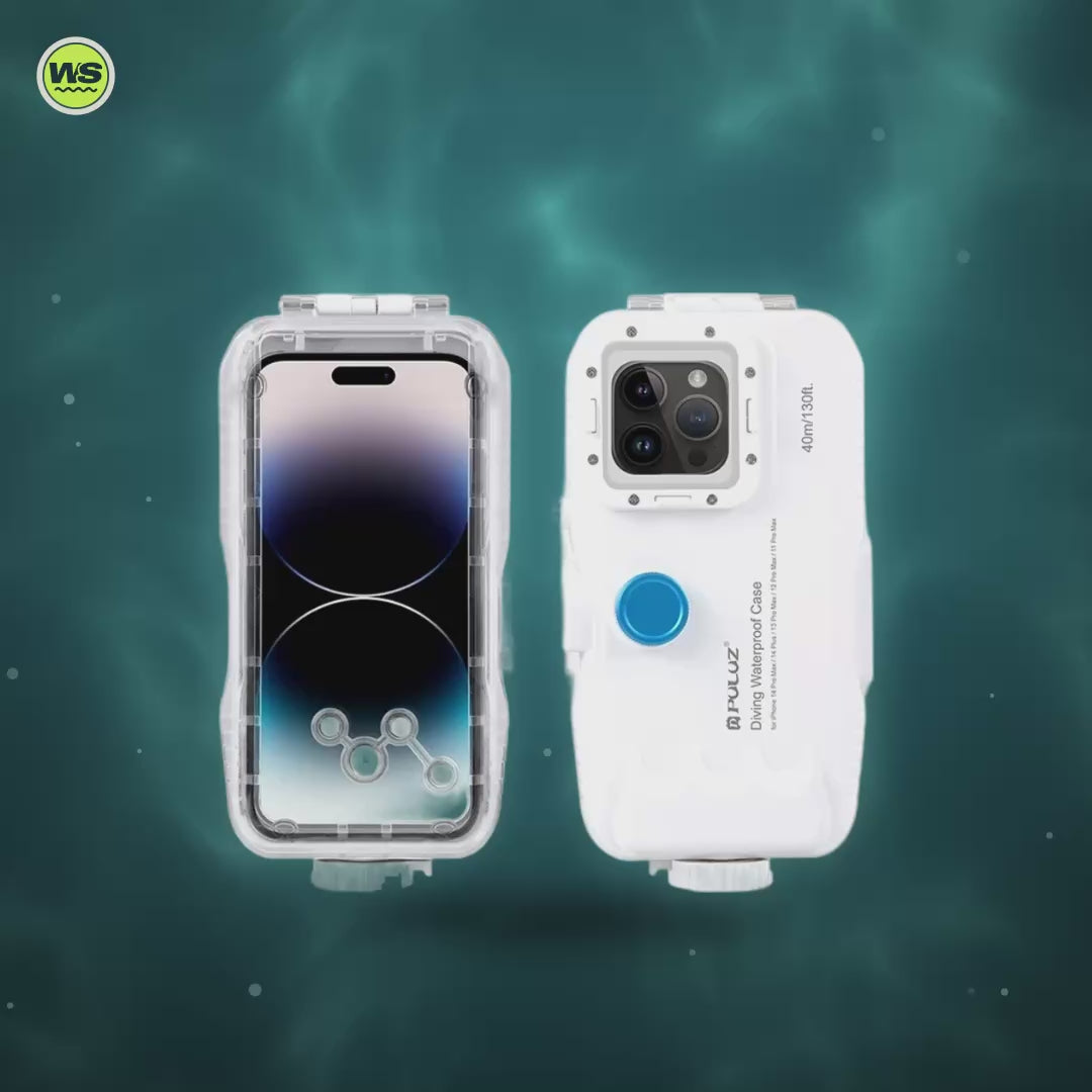 iPhone Dive Housing, 40 m Sealed Underwater Case — product video