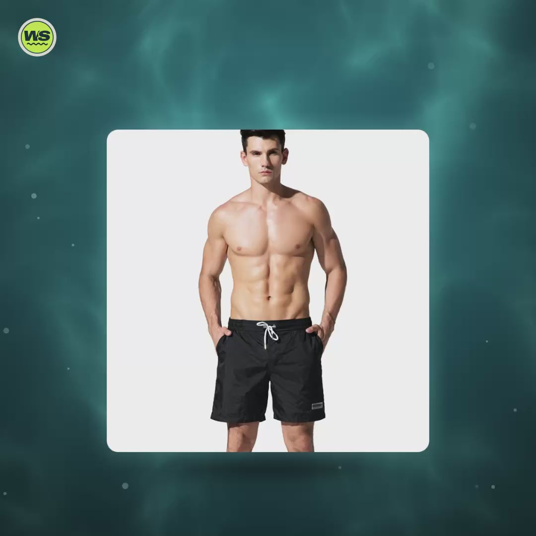 Quick-Dry Nylon Board Shorts — product video