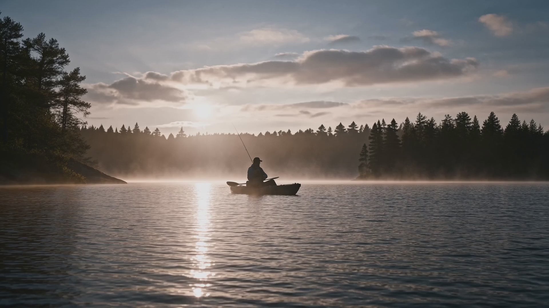 Portable Sonar Fish Finder FF718 — cinematic ad