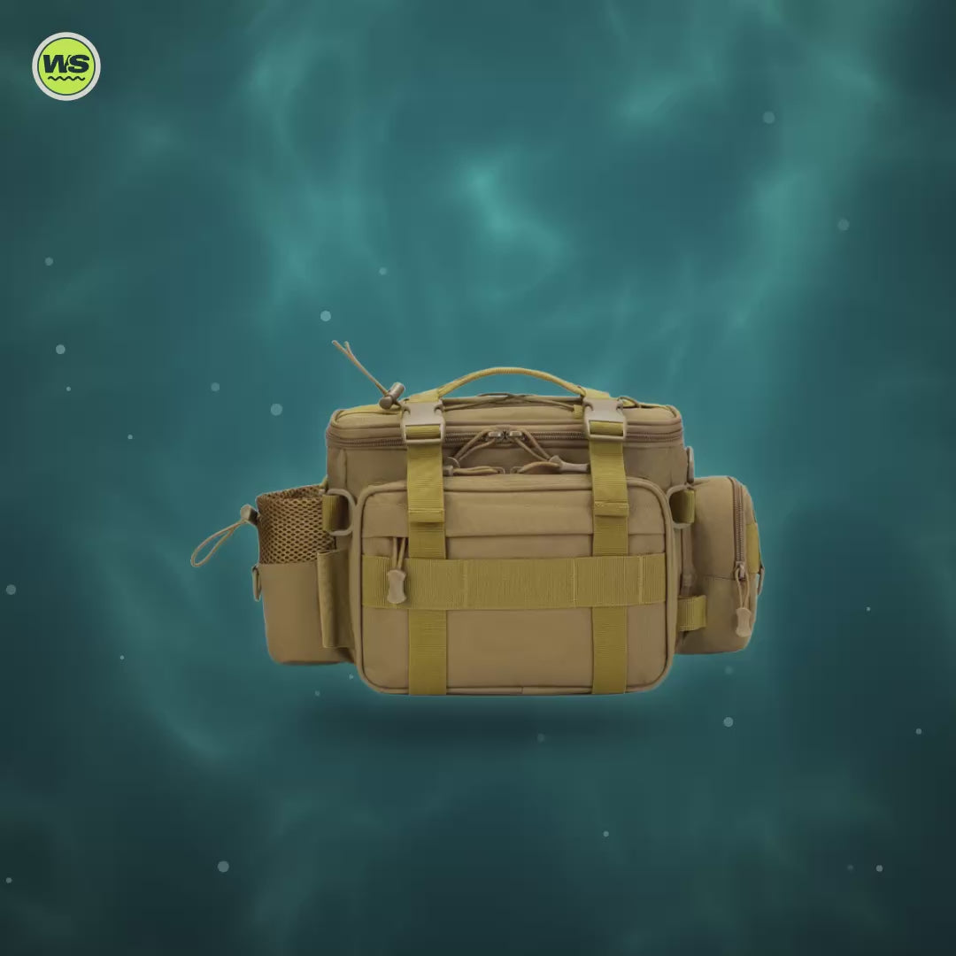 Tactical Fishing Waist & Shoulder Bag — product video