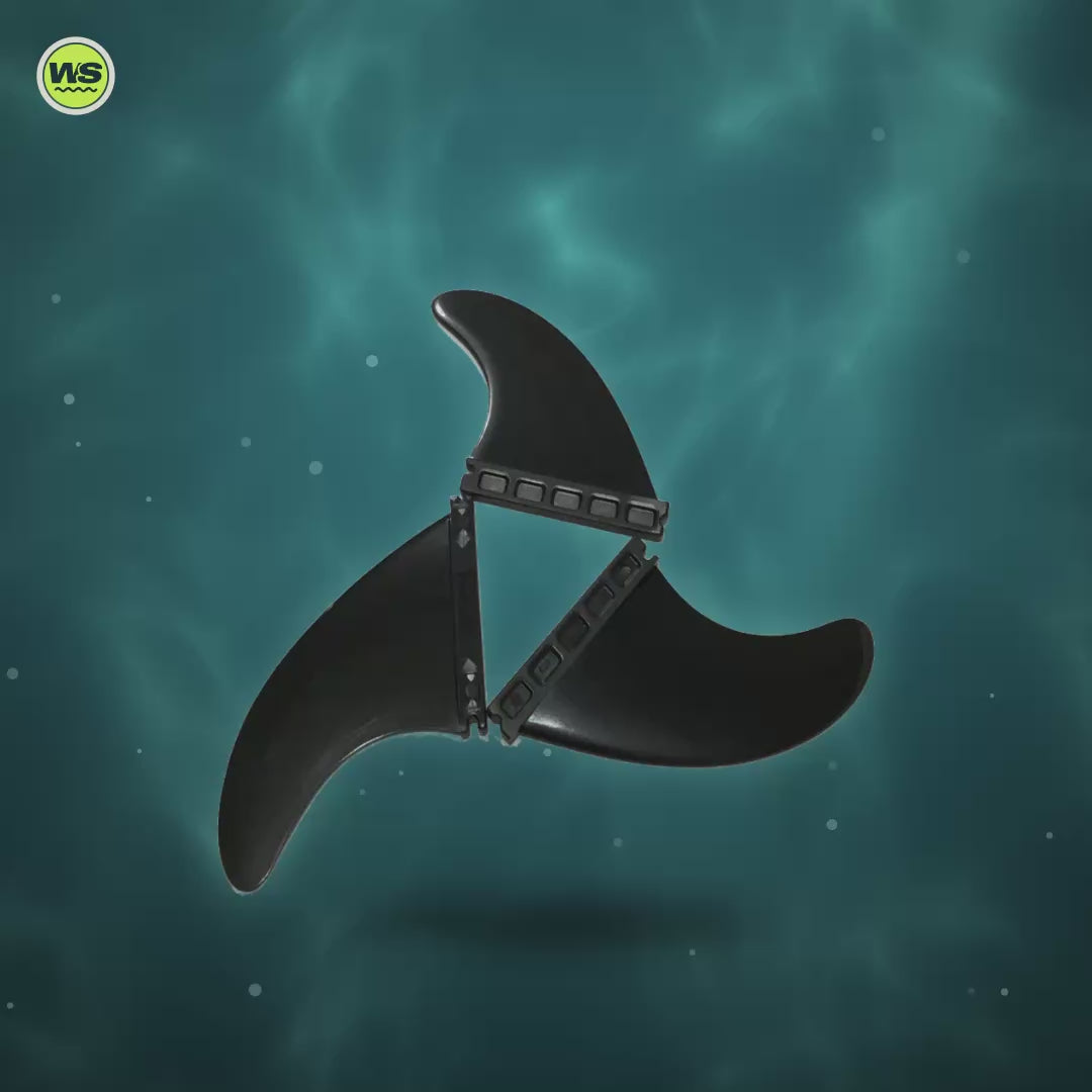 Thruster Surfboard Fin Set (3 Fins) — product video