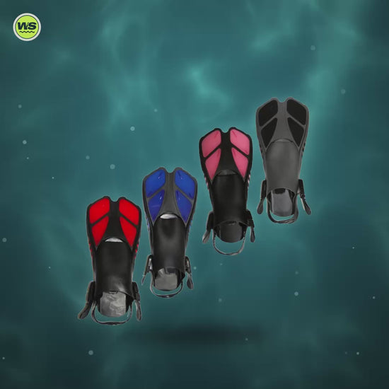 Short-Blade Dive Training Fins — product video