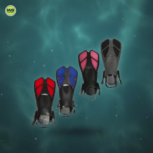 Short-Blade Dive Training Fins — product video