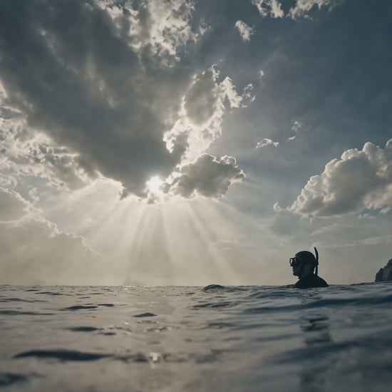 Adjustable Long-Blade Freediving Fins — cinematic ad