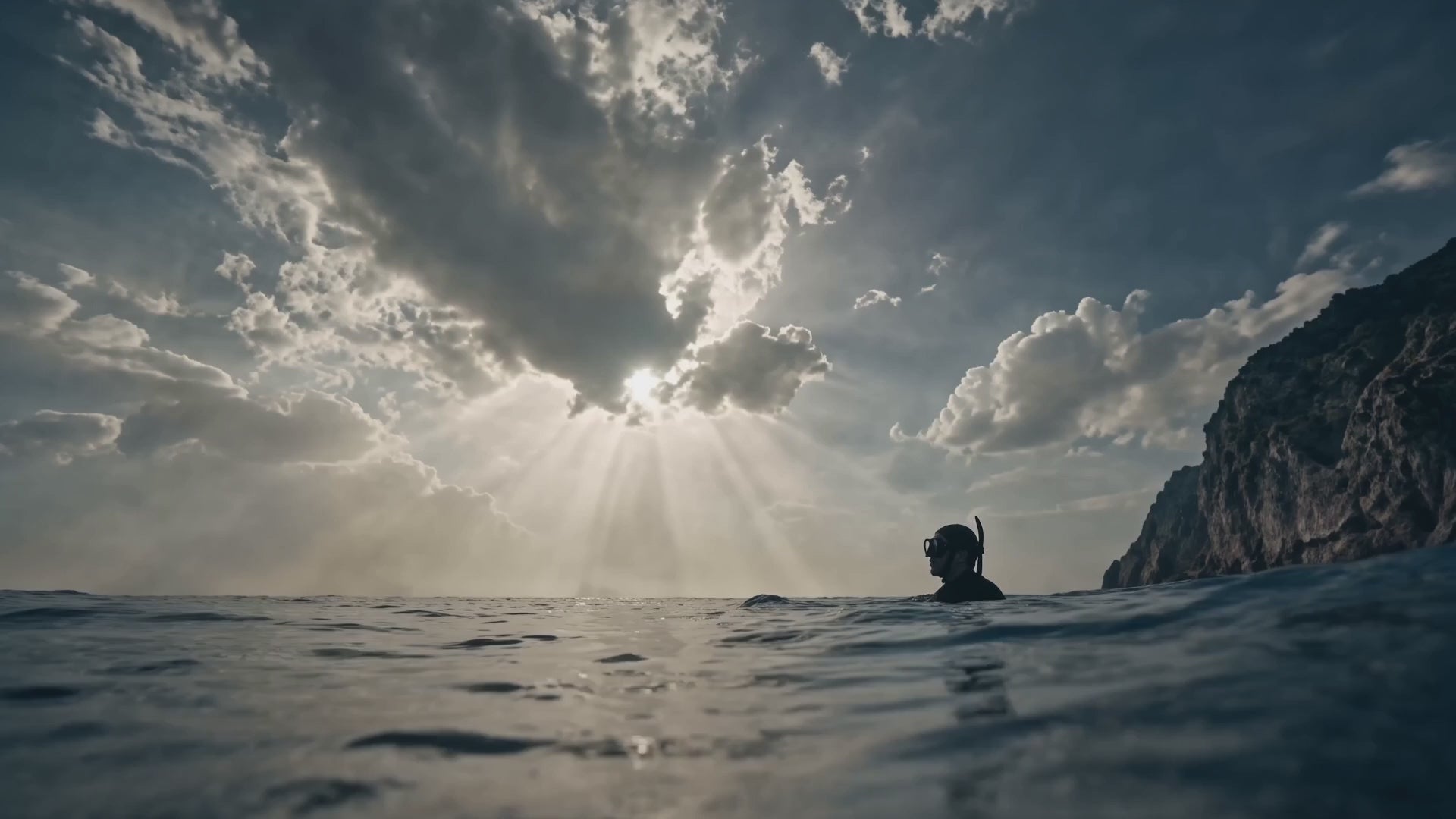 Adjustable Long-Blade Freediving Fins — cinematic ad
