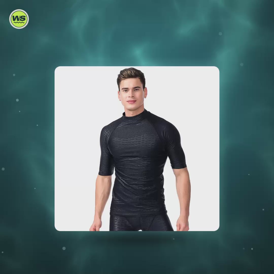 Men's Quick-Dry Rash Guard Top — product video