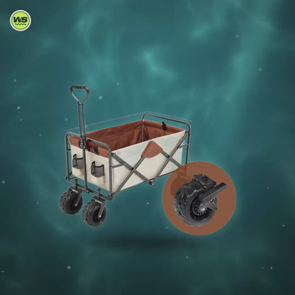 Folding Beach & Camping Wagon (+ Add-ons) — product video
