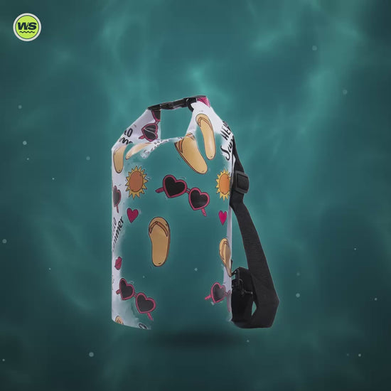 10L Printed Beach Dry Bag — product video