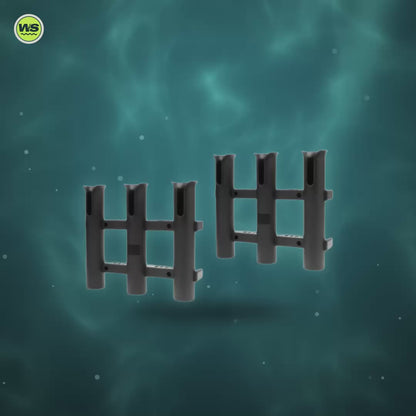 Three-Rod Portable Rod Holder Rack — product video