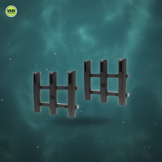 Three-Rod Portable Rod Holder Rack — product video