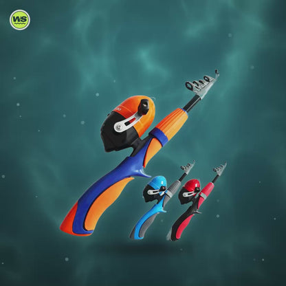 Kids' Mini Pistol-Grip Rod Set — product video