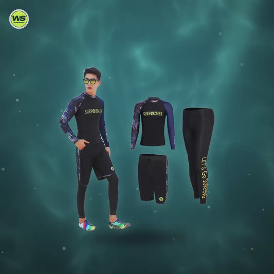 Full-Coverage Snorkel Skin Suit (Top + Pants) — product video
