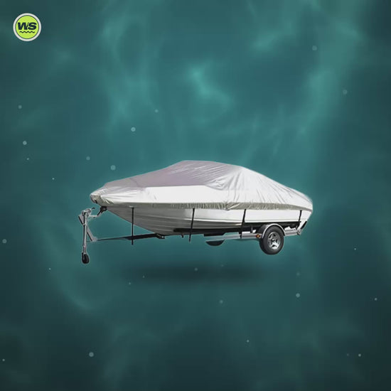 Waterproof V-Hull Boat Cover (530 × 290 cm) — product video