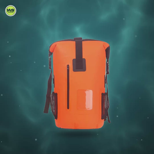 500D PVC Roll-Top Dry Backpack — product video