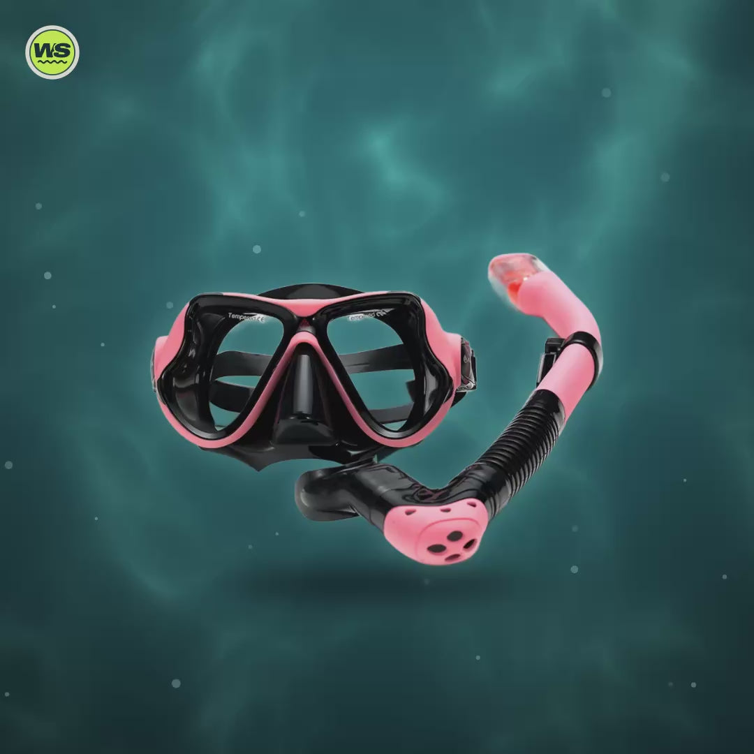Adult Snorkel Mask & Snorkel Set — product video