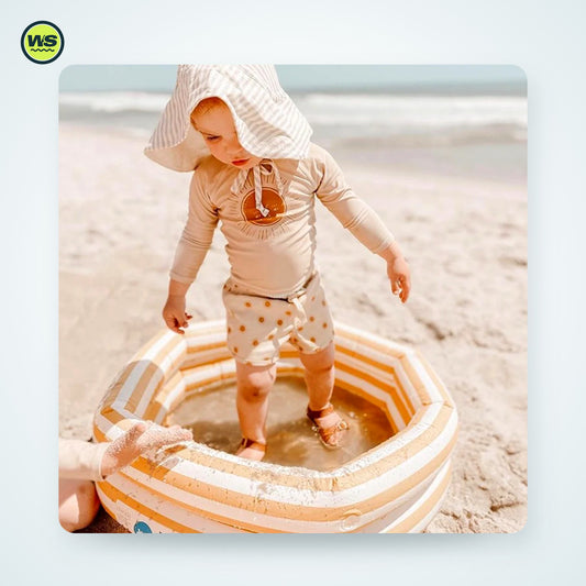 Kids' Long-Sleeve Sun Protection Swim Set (Top + Trunks) | Watersports Supply