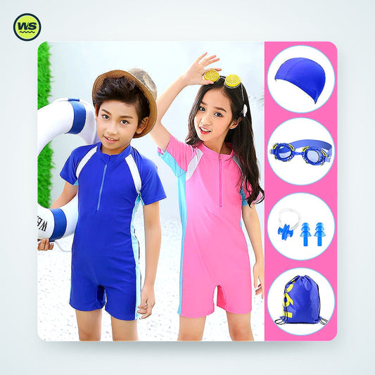Kids' Long-Sleeve One-Piece Swimsuit | Watersports Supply