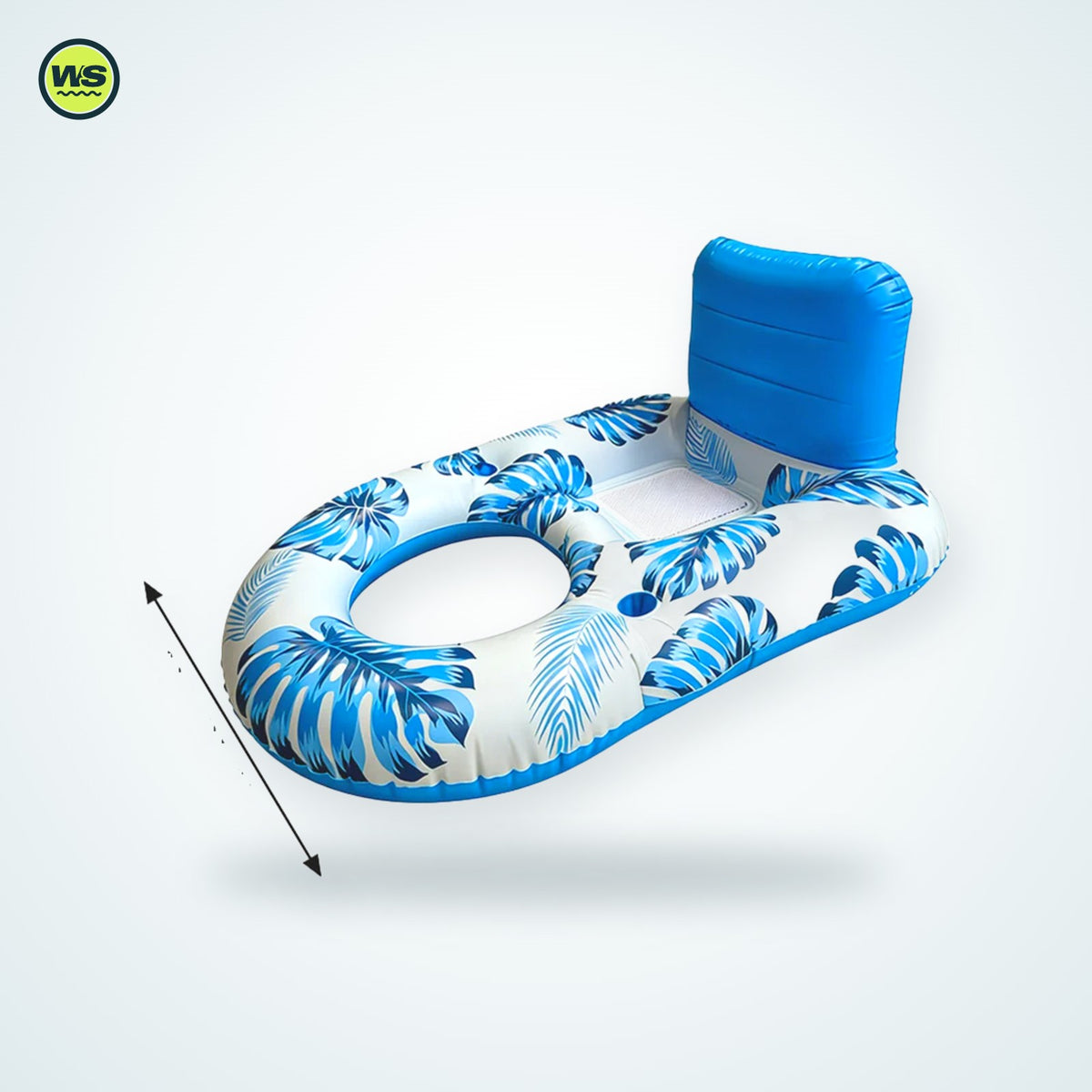 Inflatable Mesh Pool Lounger & Water Hammock — studio view 7