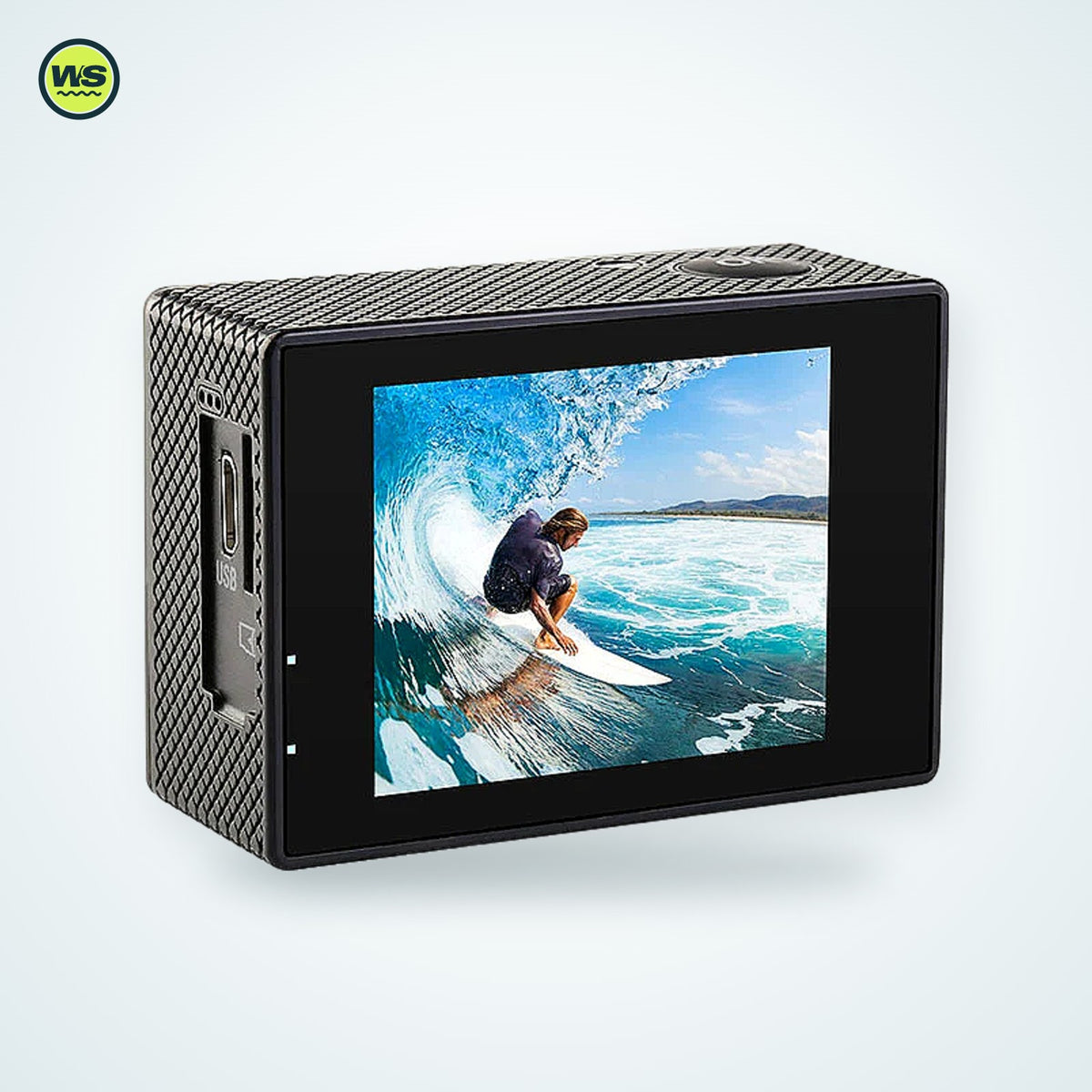 4K/30fps Action Camera with 2" Screen — studio view 4