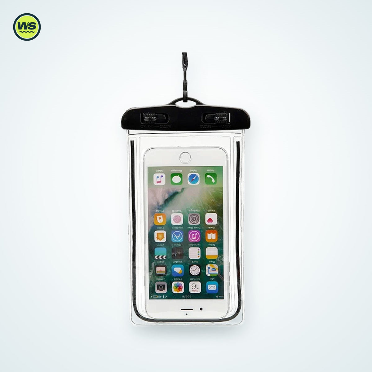 Glow-in-the-Dark Universal Waterproof Phone Pouch — studio view 2