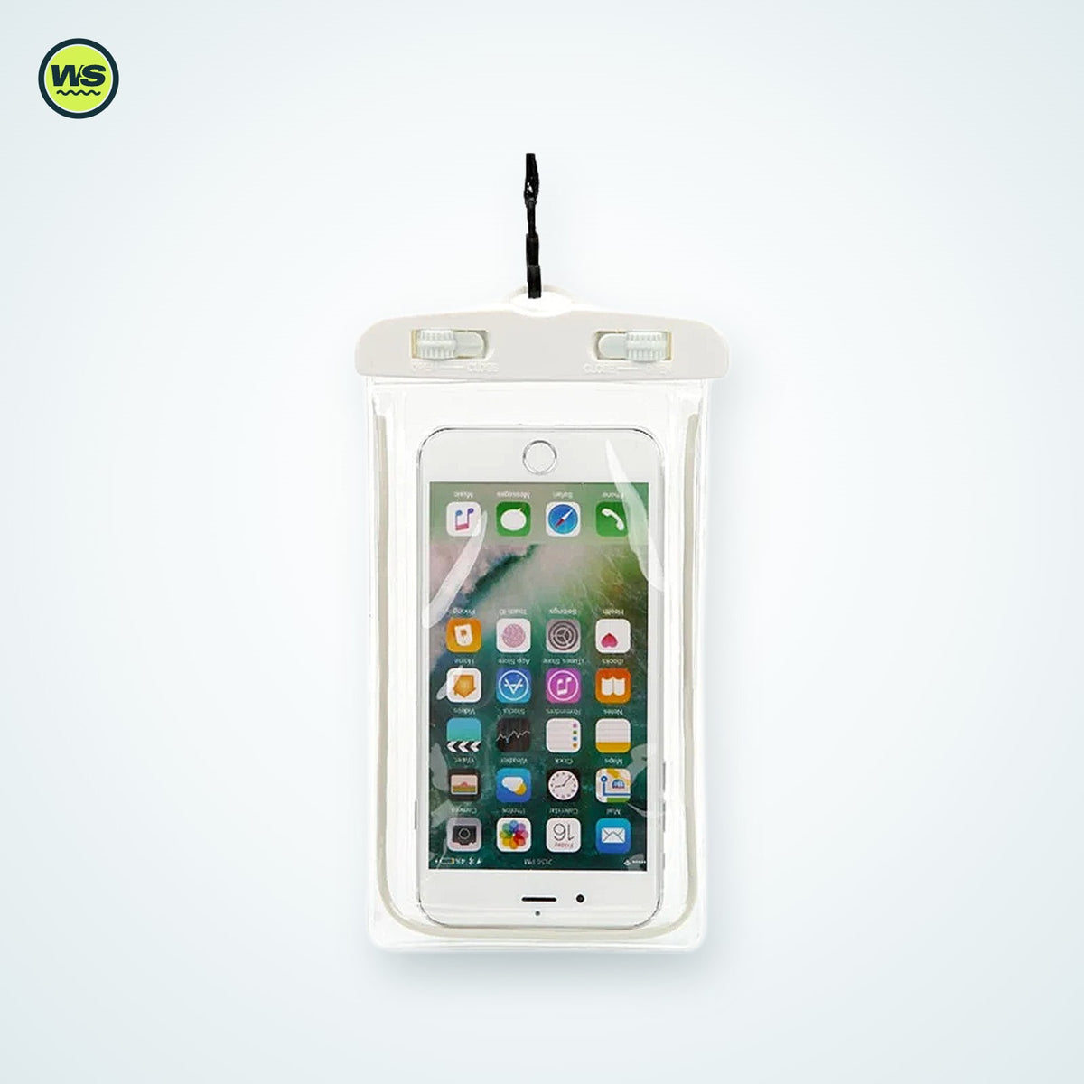 Glow-in-the-Dark Universal Waterproof Phone Pouch — studio view 4