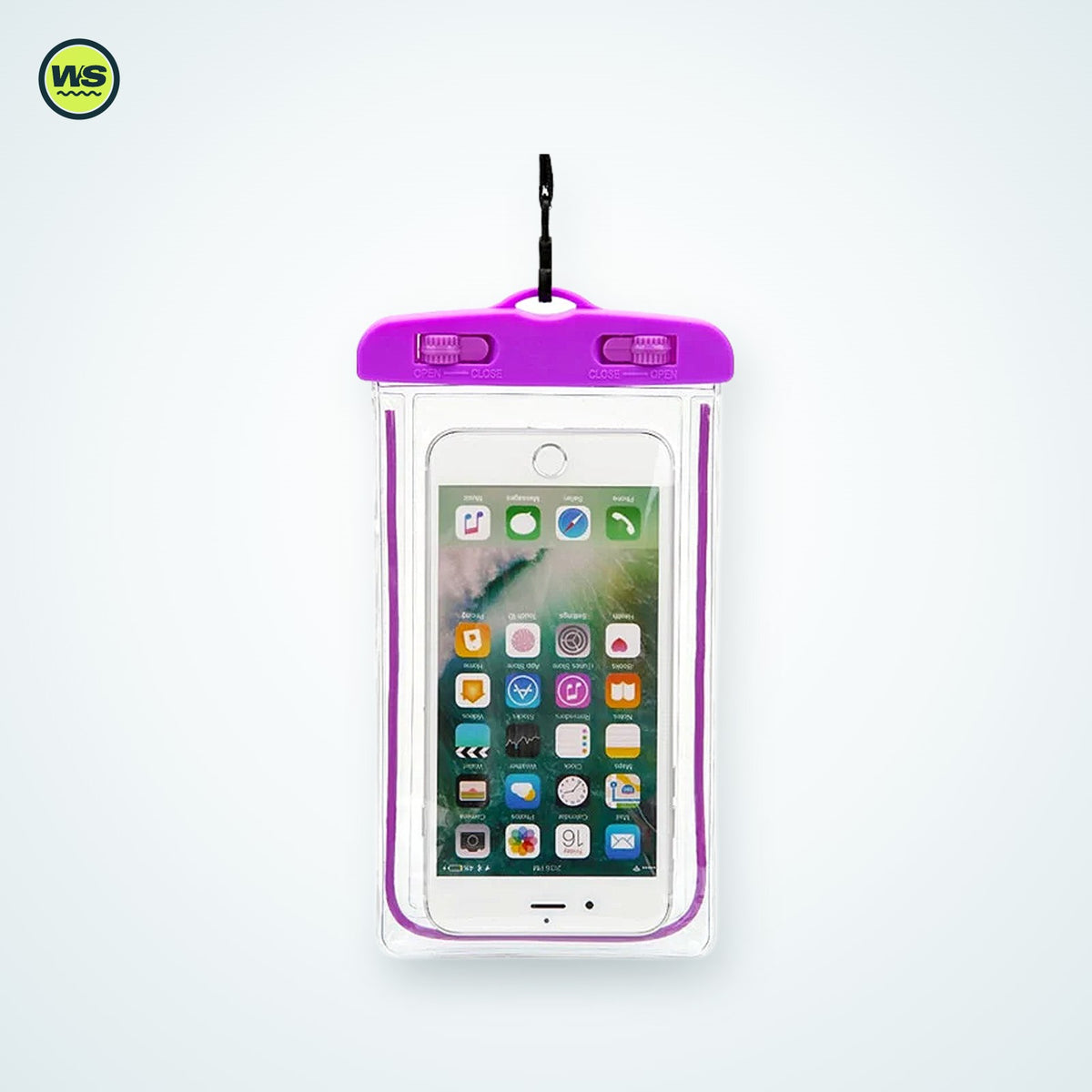 Glow-in-the-Dark Universal Waterproof Phone Pouch — studio view 7