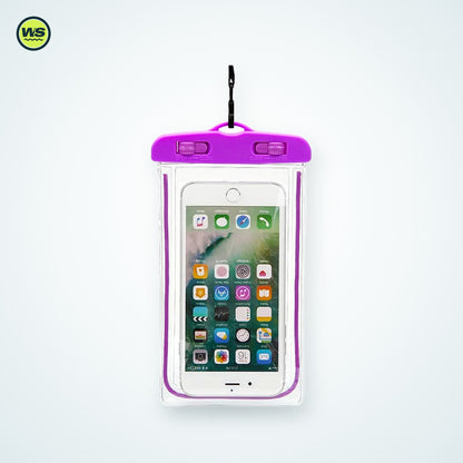 Glow-in-the-Dark Universal Waterproof Phone Pouch — studio view 7