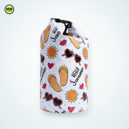 10L Printed Beach Dry Bag — studio view 3