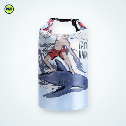 10L Printed Beach Dry Bag — studio view 4