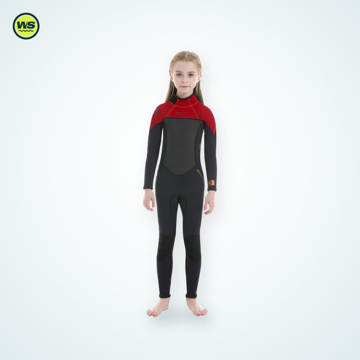 Kids' Thermal One-Piece Swimsuit — studio view 3