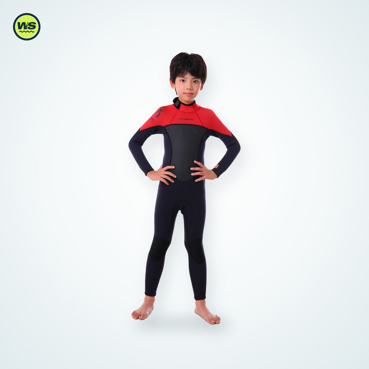 Kids' Thermal One-Piece Swimsuit — studio view 5