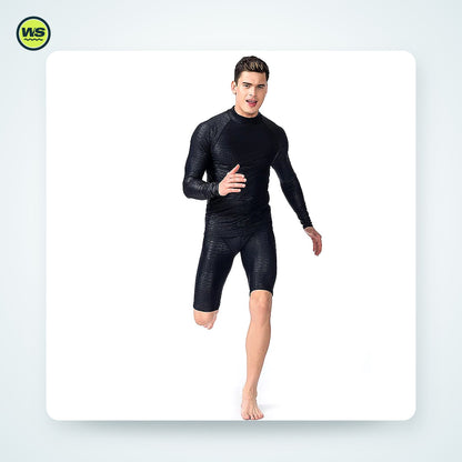 Men's Quick-Dry Rash Guard Top — studio view 5