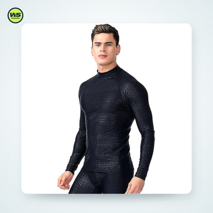 Men's Quick-Dry Rash Guard Top — studio view 6