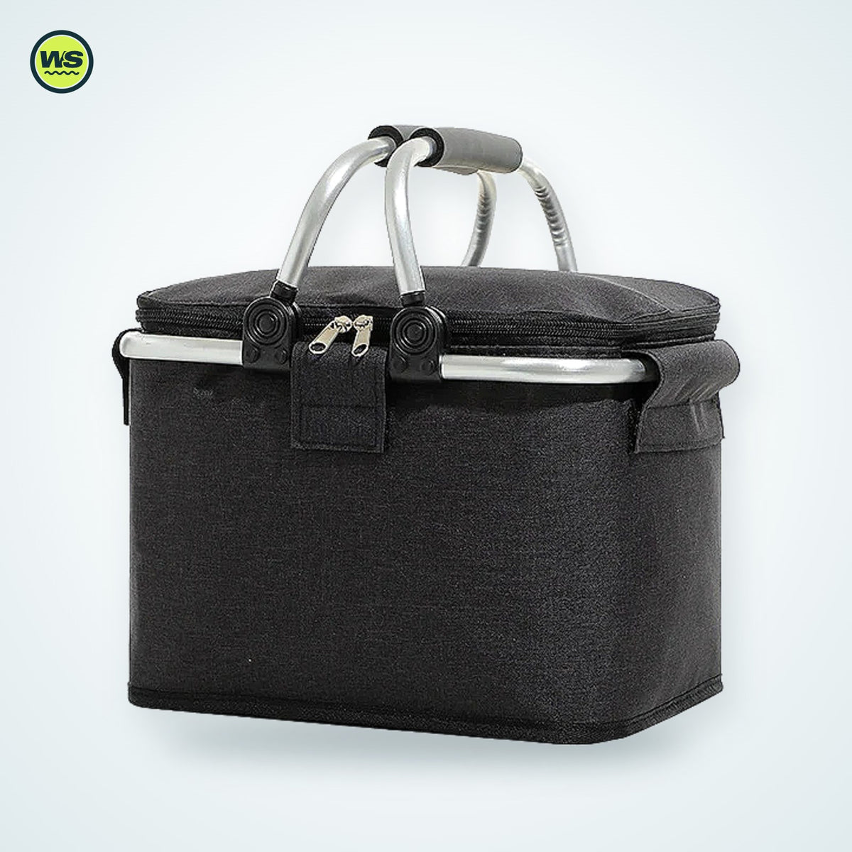 Folding Insulated Picnic Cooler Basket — studio view 1