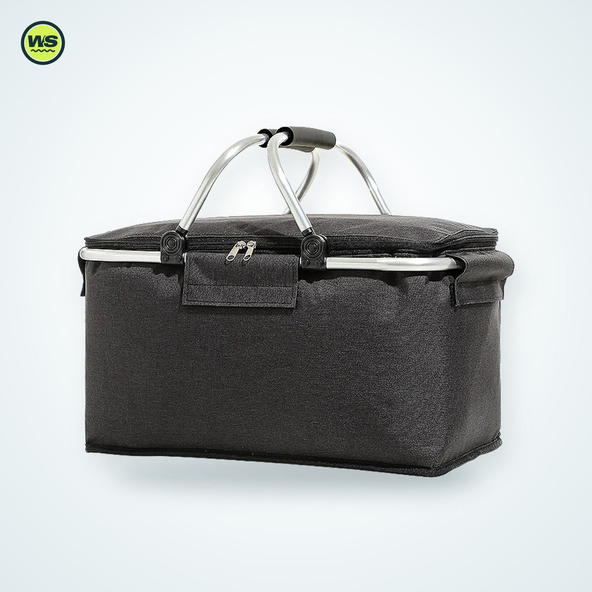 Folding Insulated Picnic Cooler Basket — studio view 4