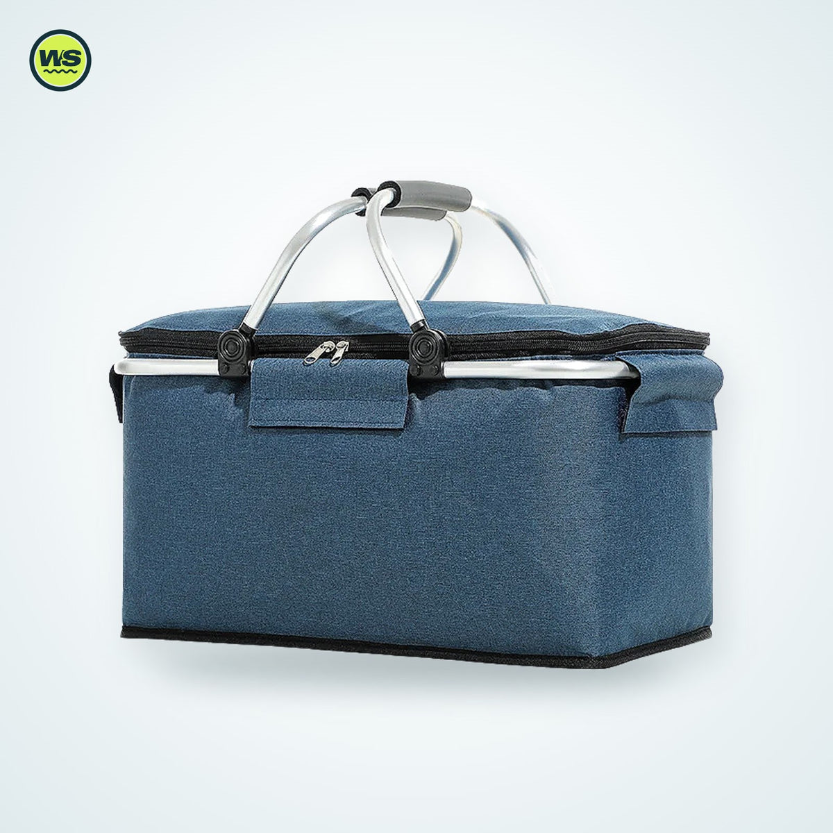 Folding Insulated Picnic Cooler Basket — studio view 5