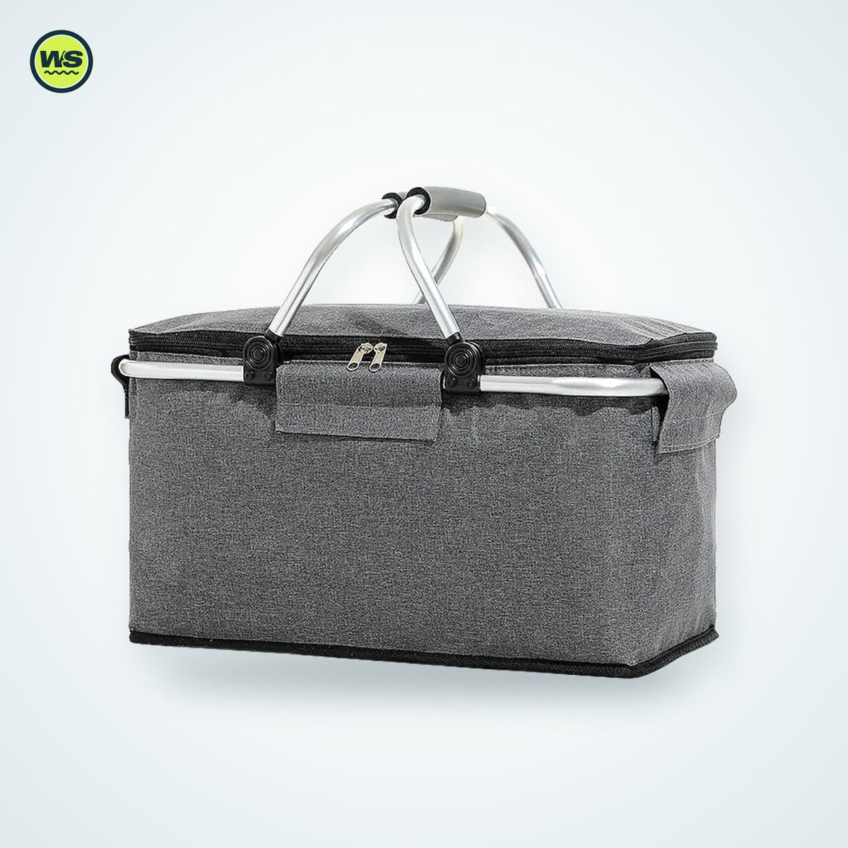 Folding Insulated Picnic Cooler Basket — studio view 7