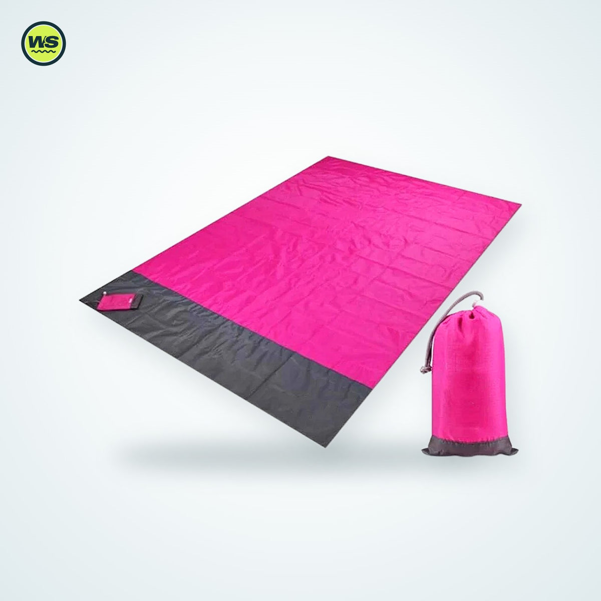 Waterproof Pocket Beach Blanket with Stakes — studio view 6