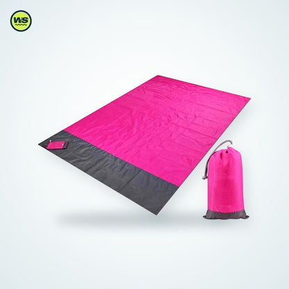 Waterproof Pocket Beach Blanket with Stakes — studio view 6