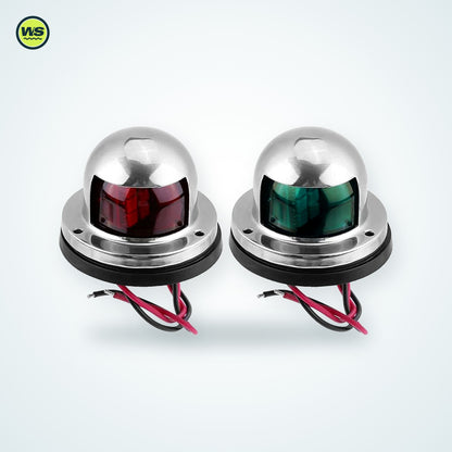12V LED Navigation Sidelights, Red & Green — studio view 2
