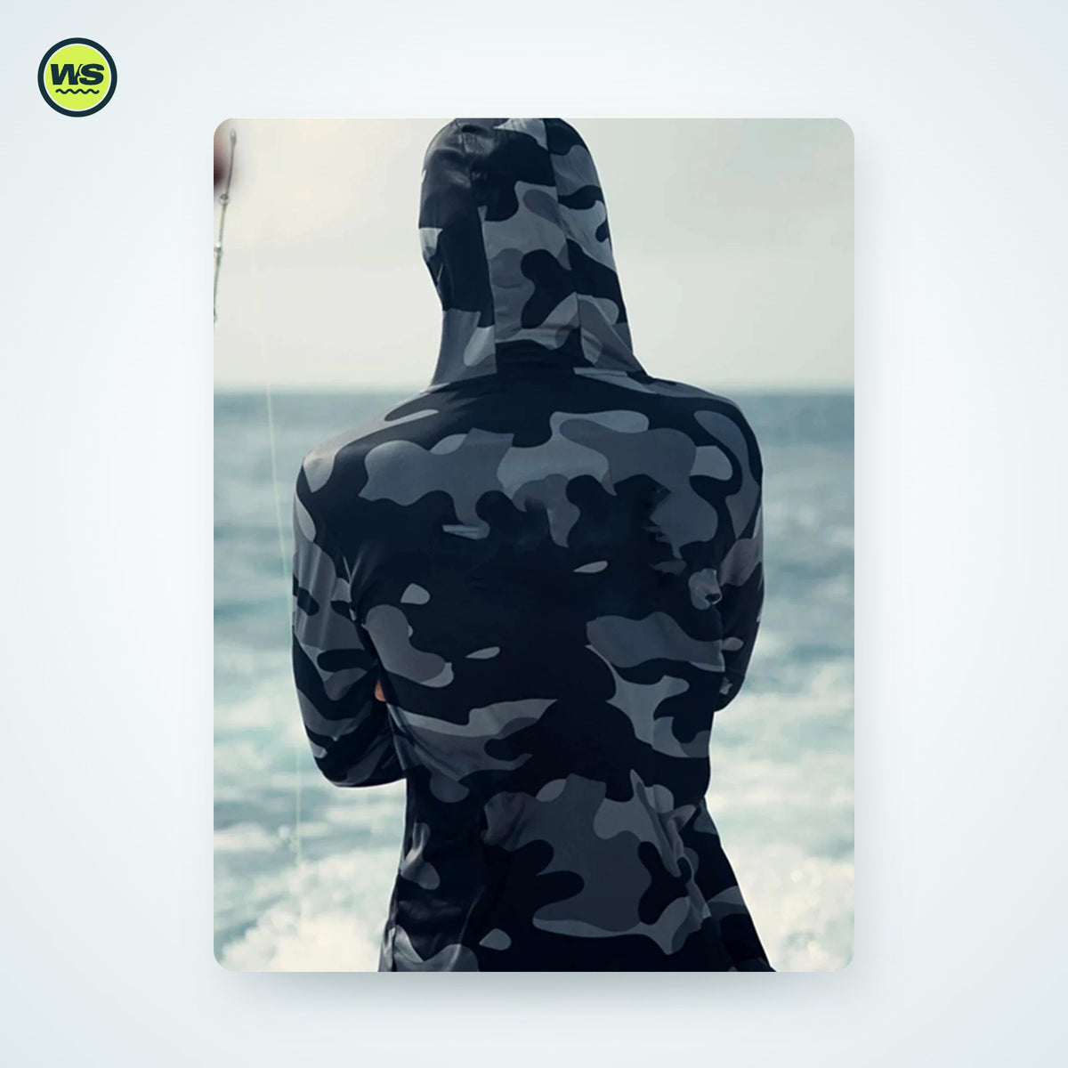 Hooded Long-Sleeve Fishing Shirt with Face Cover — studio view 4