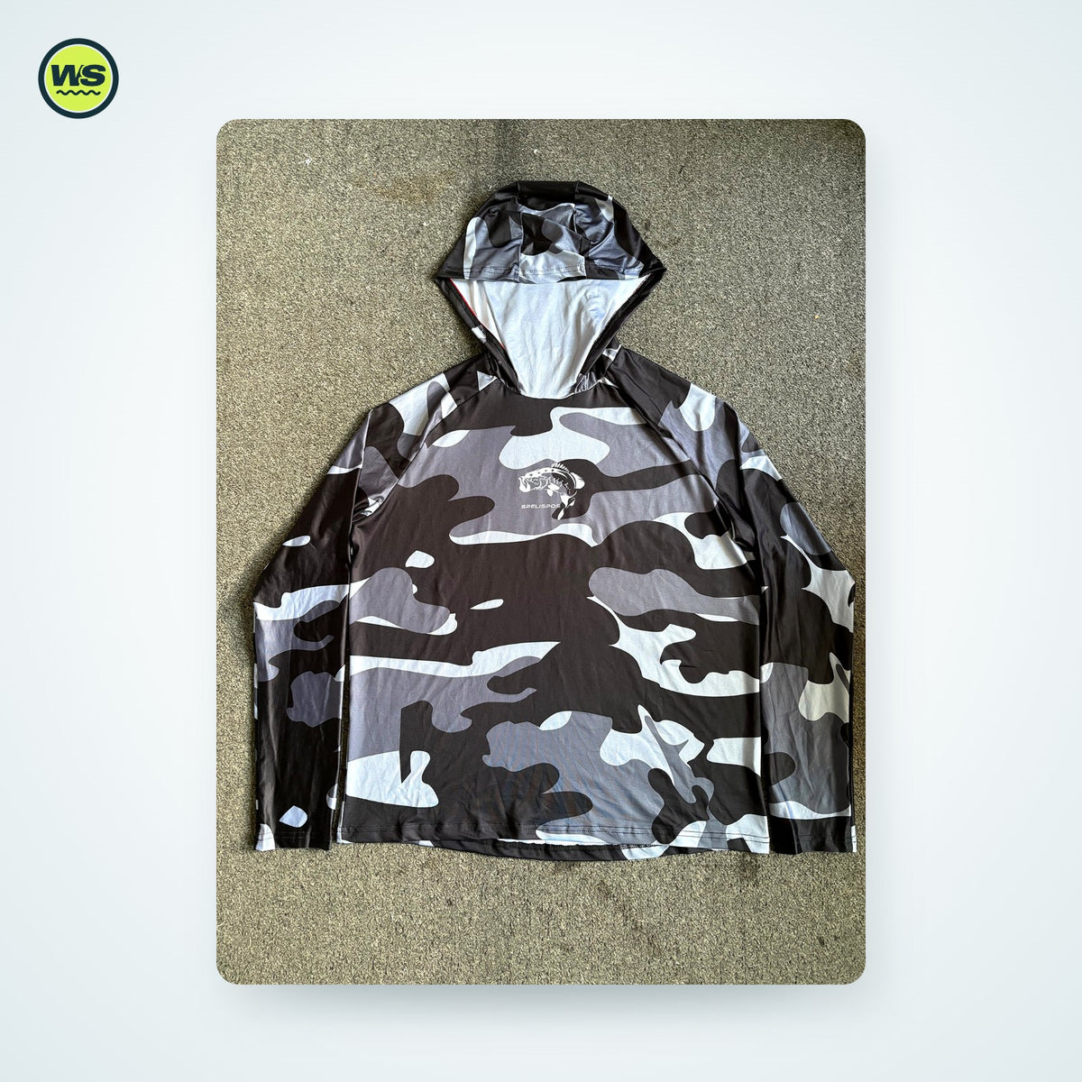 Hooded Long-Sleeve Fishing Shirt with Face Cover — studio view 8