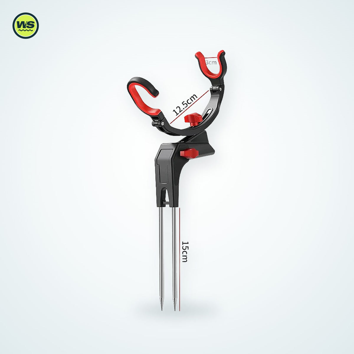 360° Adjustable Bank Fishing Rod Holder — studio view 1