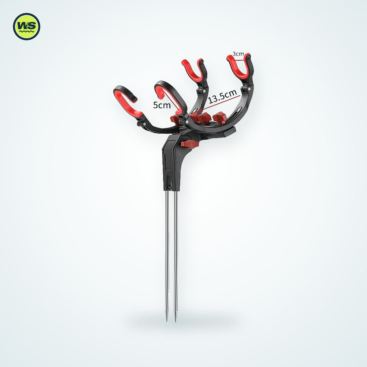 360° Adjustable Bank Fishing Rod Holder — studio view 2