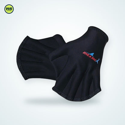Webbed Neoprene Swim Training Gloves | Watersports Supply