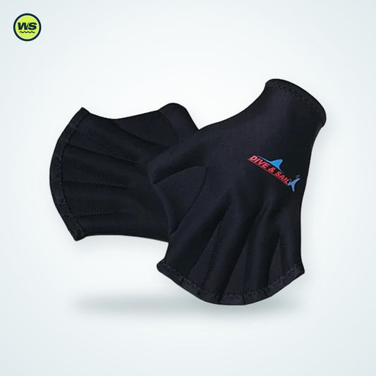 Webbed Neoprene Swim Training Gloves | Watersports Supply
