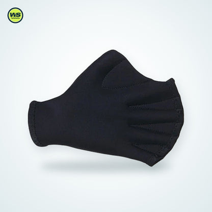 Webbed Neoprene Swim Training Gloves — studio view 1