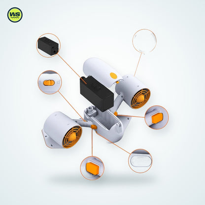 Underwater Sea Scooter with Battery — studio view 2