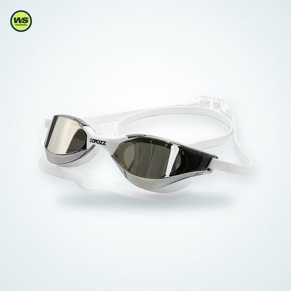 Mirrored HD Anti-Fog Swim Goggles — studio view 2